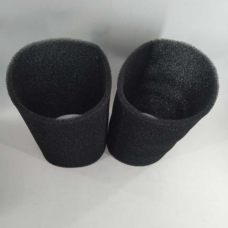 華豫生產(chǎn)供應(yīng)羅茨風(fēng)機濾芯 黑色阻燃過濾棉