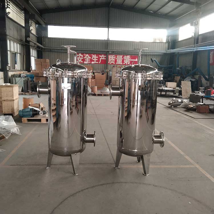 華豫生產供應DN125袋式過濾器 5袋 不銹鋼殼體